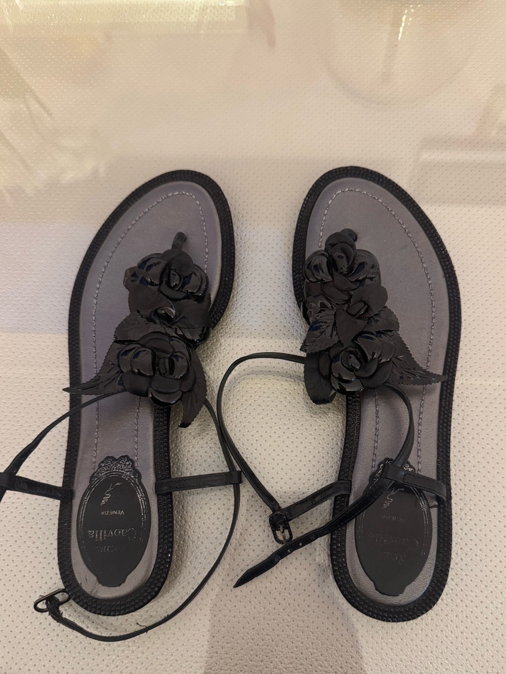 Rene Caovilla Black Sandals